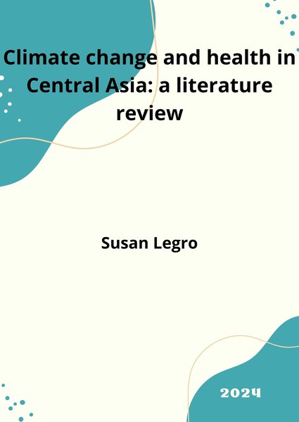 Climate change and health in Central Asia a literature review