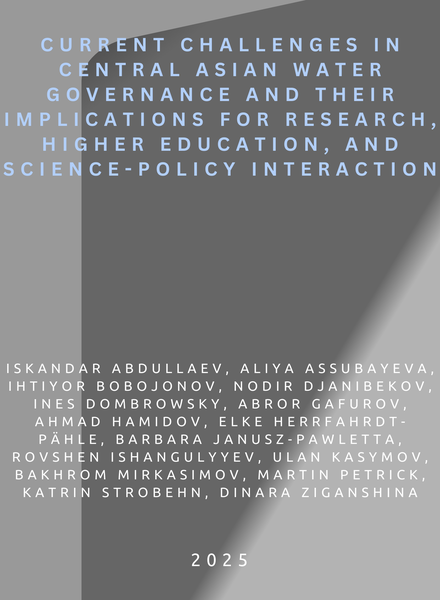 Current challenges in Central Asian water governance and their implications for research, higher education, and science-policy interaction