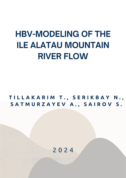 HBV-modeling of the Ile Alatau mountain river flow