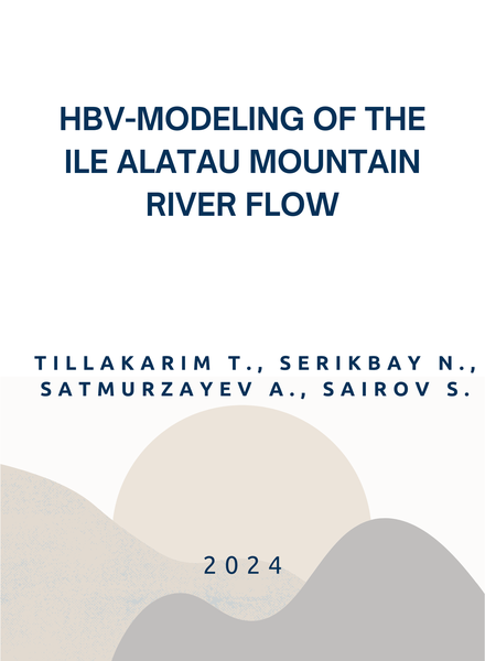 HBV-modeling of the Ile Alatau mountain river flow