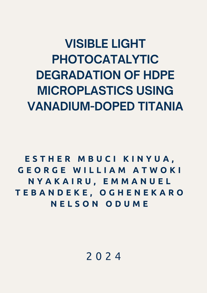 Visible light photocatalytic degradation