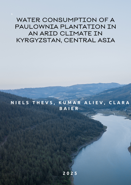 Water consumption of a Paulownia plantation in an arid climate in Kyrgyzstan, Central Asia