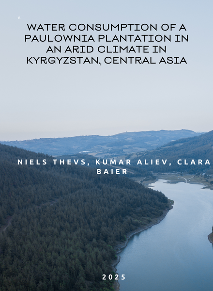 Water consumption of a Paulownia plantation in an arid climate in Kyrgyzstan, Central Asia